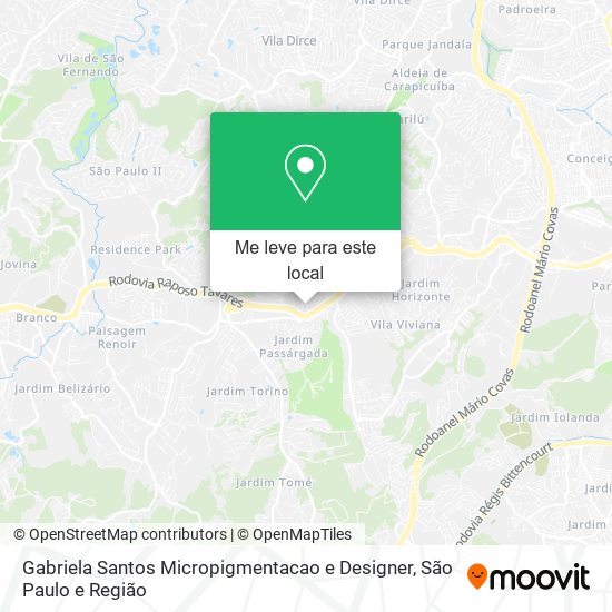 Gabriela Santos Micropigmentacao e Designer mapa