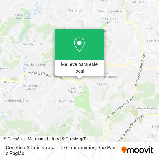 Conética Administração de Condomínios mapa