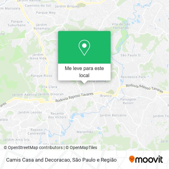 Camis Casa and Decoracao mapa