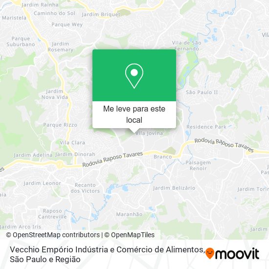 Vecchio Empório Indústria e Comércio de Alimentos mapa