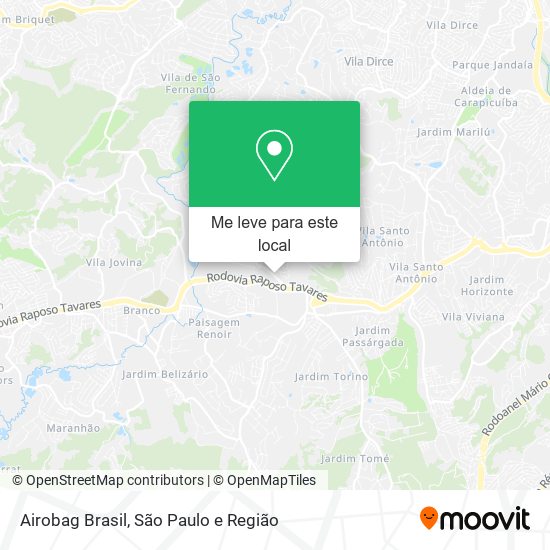 Airobag Brasil mapa