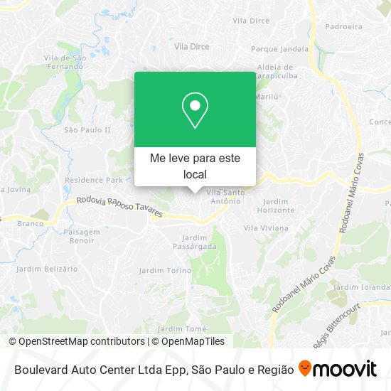 Boulevard Auto Center Ltda Epp mapa