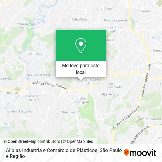 Allplas Indústria e Comércio de Plásticos mapa