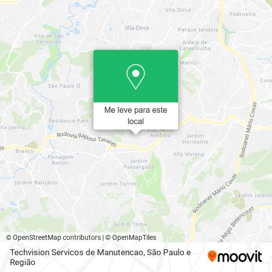 Techvision Servicos de Manutencao mapa