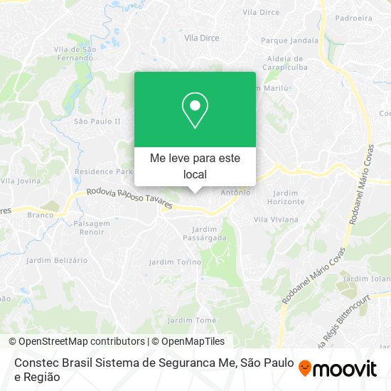 Constec Brasil Sistema de Seguranca Me mapa