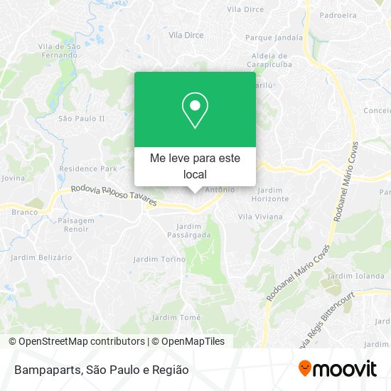 Bampaparts mapa