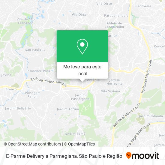 E-Parme Delivery a Parmegiana mapa