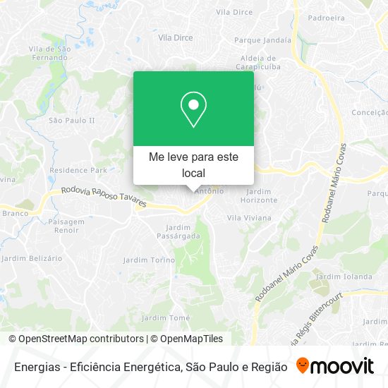 Energias - Eficiência Energética mapa