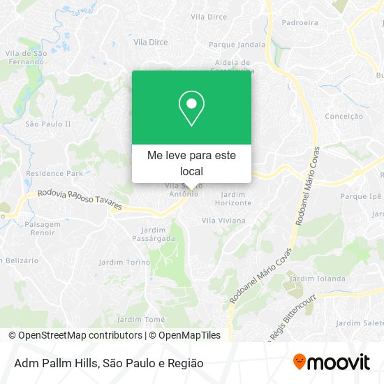 Adm Pallm Hills mapa