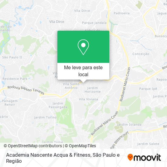 Academia Nascente Acqua & Fitness mapa