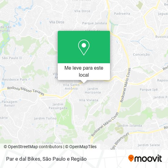 Par e dal Bikes mapa