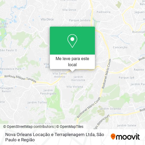 Nova Orleans Locação e Terraplenagem Ltda mapa