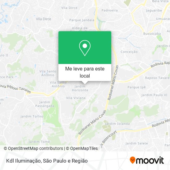 Kdl Iluminação mapa