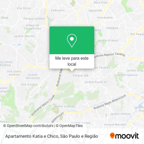 Apartamento Katia e Chico mapa