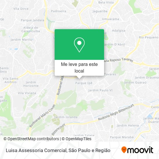 Luisa Assessoria Comercial mapa