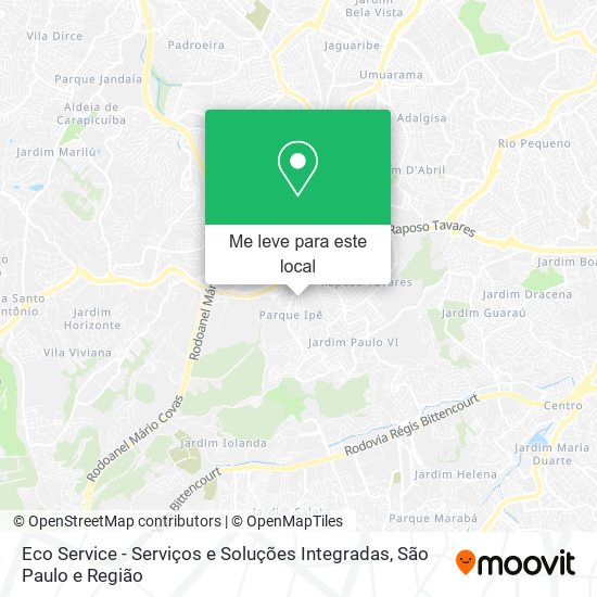 Eco Service - Serviços e Soluções Integradas mapa