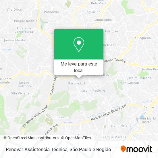 Renovar Assistencia Tecnica mapa