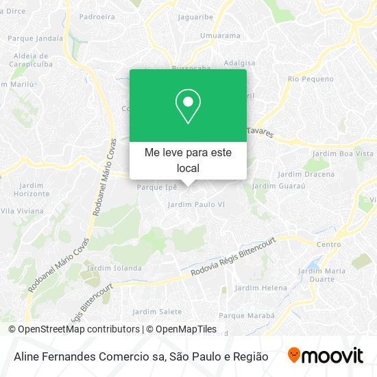 Aline Fernandes Comercio sa mapa