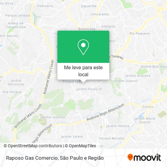 Raposo Gas Comercio mapa