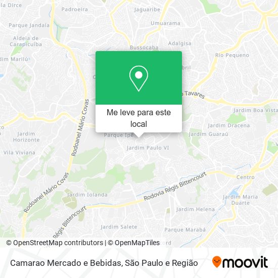 Camarao Mercado e Bebidas mapa