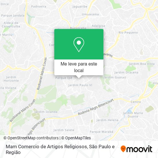 Mam Comercio de Artigos Religiosos mapa