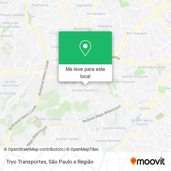 Tryo Transportes mapa