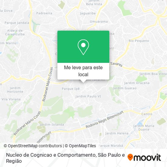 Nucleo de Cognicao e Comportamento mapa
