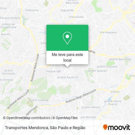 Transportes Mendonca mapa