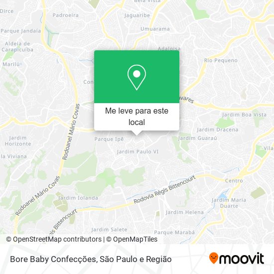 Bore Baby Confecções mapa