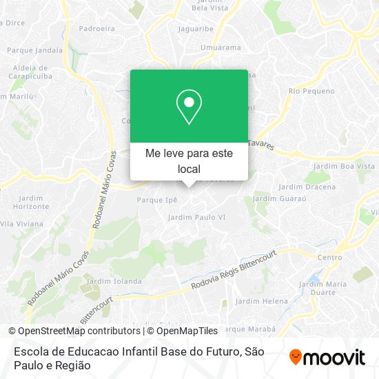 Escola de Educacao Infantil Base do Futuro mapa