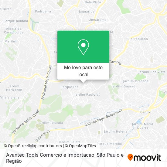 Avantec Tools Comercio e Importacao mapa