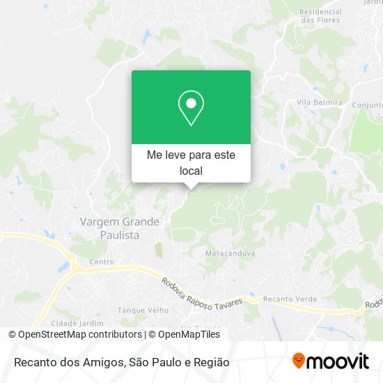 Recanto dos Amigos mapa