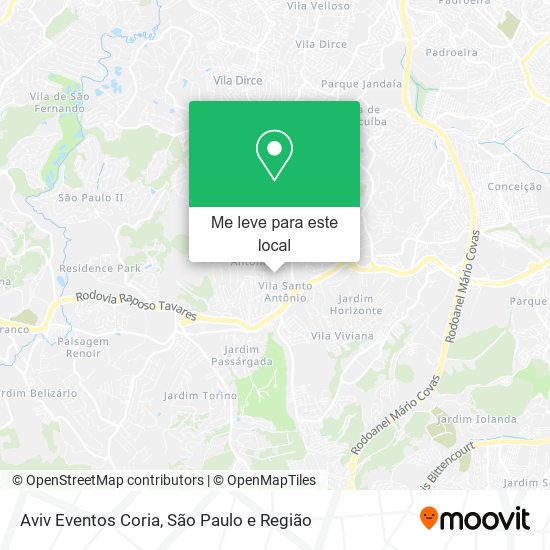 Aviv Eventos Coria mapa