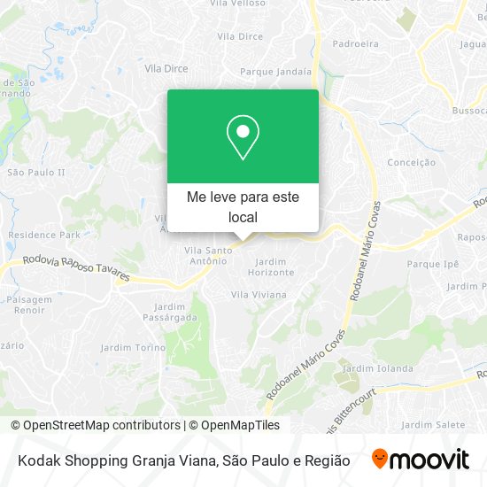 Kodak Shopping Granja Viana mapa
