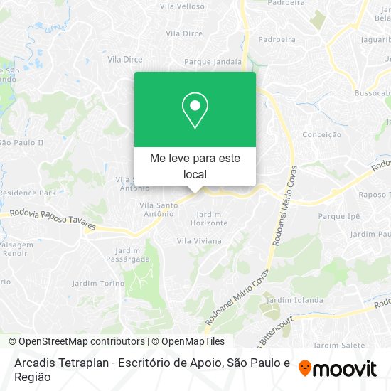 Arcadis Tetraplan - Escritório de Apoio mapa