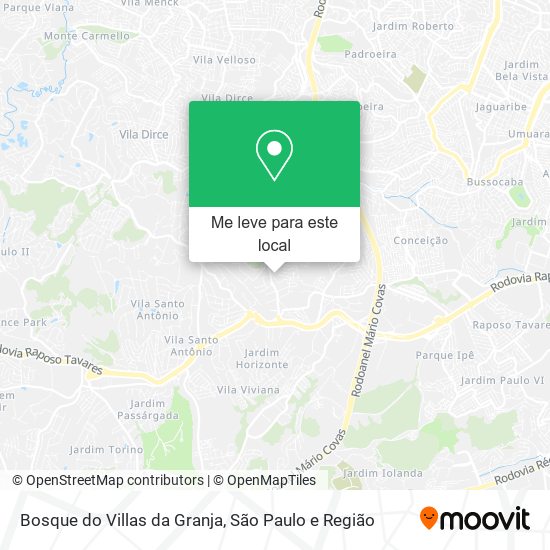 Bosque do Villas da Granja mapa