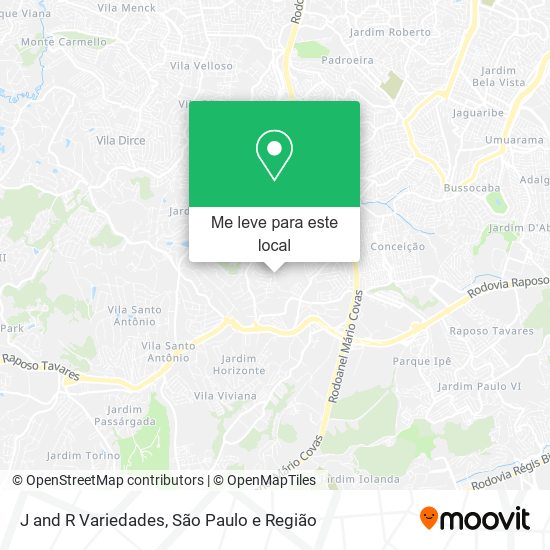 J and R Variedades mapa