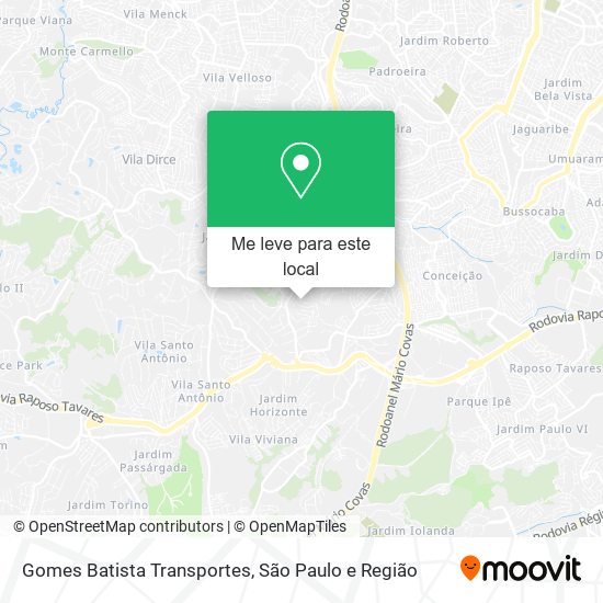 Gomes Batista Transportes mapa