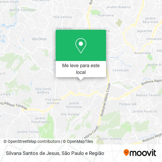 Silvana Santos de Jesus mapa