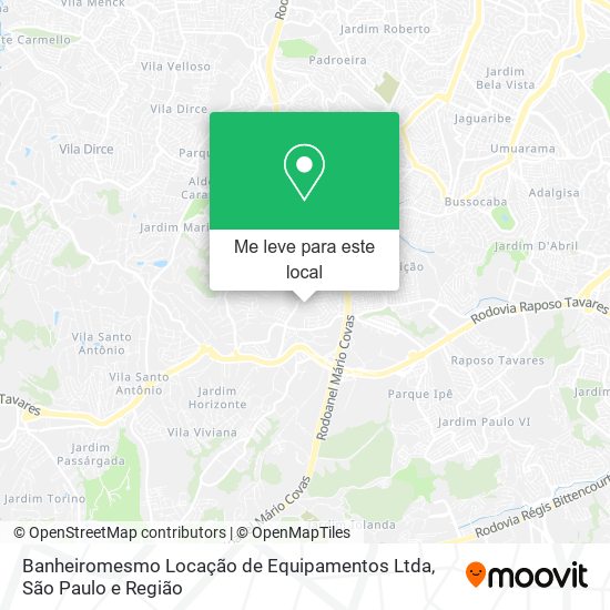 Banheiromesmo Locação de Equipamentos Ltda mapa
