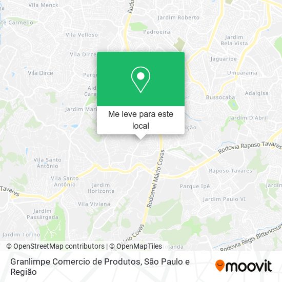 Granlimpe Comercio de Produtos mapa