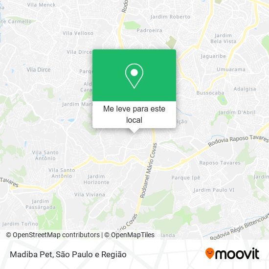 Madiba Pet mapa