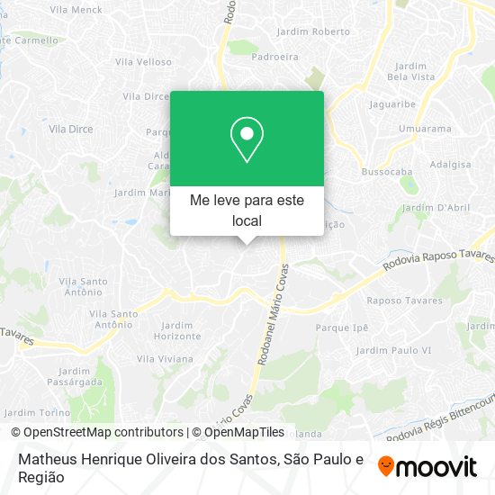 Matheus Henrique Oliveira dos Santos mapa