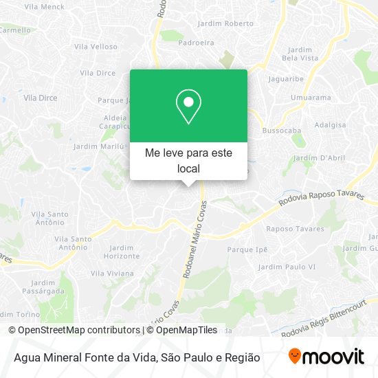 Agua Mineral Fonte da Vida mapa