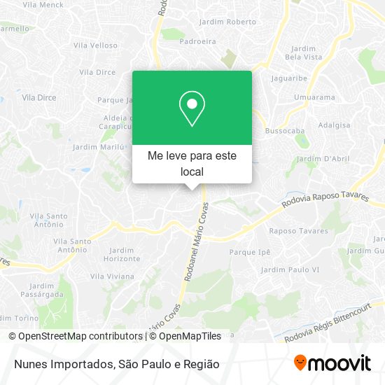 Nunes Importados mapa