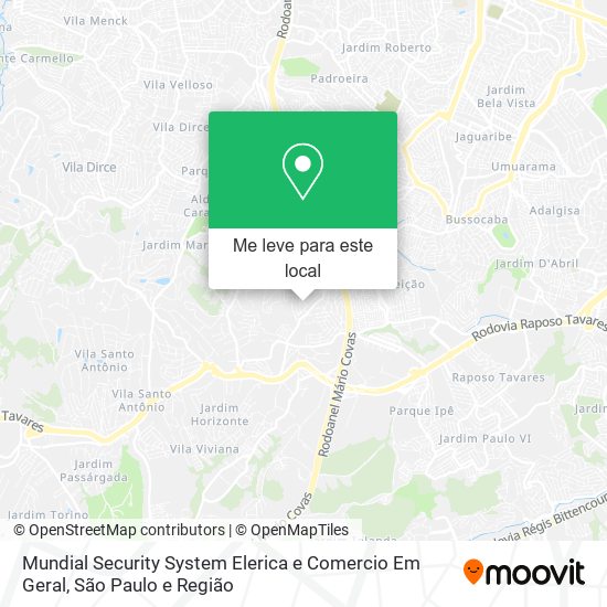 Mundial Security System Elerica e Comercio Em Geral mapa
