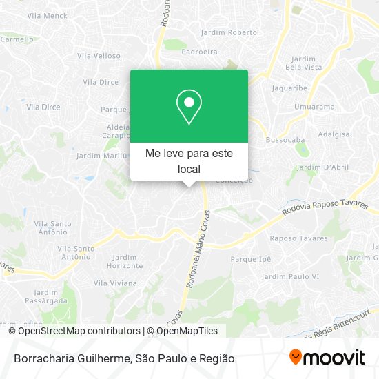 Borracharia Guilherme mapa