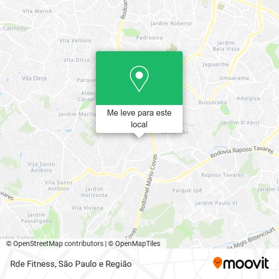 Rde Fitness mapa