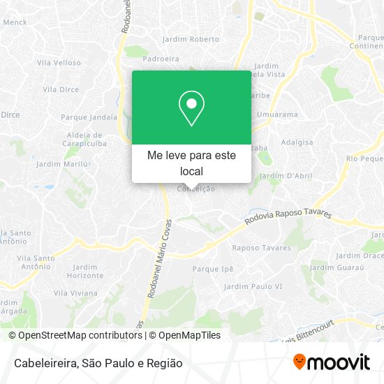 Cabeleireira mapa