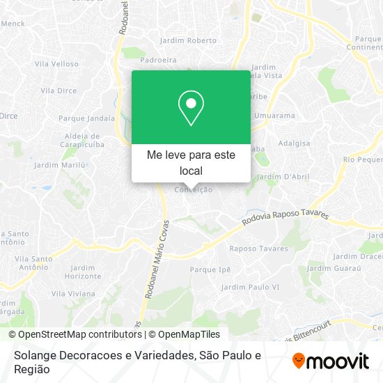 Solange Decoracoes e Variedades mapa